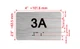 APT# 3A SILVER Hpd Sign