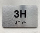 APT# 3H SILVER Ada Sign