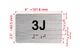 APT# 3J SILVER Hpd Sign