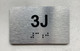 APT# 3J SILVER Ada Sign