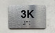 APT# 3K SILVER Sign
