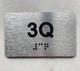 APT# 3O SILVER Safety Sign