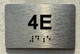 APT# 4E SILVER Compliance Sign