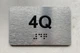 APT# 4Q SILVER Safety Sign