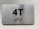 APT# 4T SILVER Compliance Sign