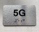 APT# 5G SILVER Braille Sign
