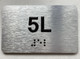 APT# 5L SILVER Ada Sign