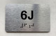 APT# 6J SILVER Safety Sign
