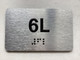 APT# 6L SILVER Compliance Sign