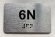 APT# 6N SILVER Hpd Sign