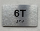 APT# 6T SILVER Ada Sign