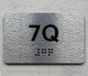 APT# 7Q SILVER Ada Sign