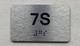 APT# 7S SILVER Safety Sign