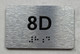 APT# 8D SILVER Compliance Sign