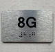 APT# 8G SILVER Compliance Sign