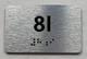 APT# 8I SILVER Ada Sign