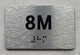 APT# 8M SILVER Ada Sign