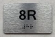 APT# 8R SILVER Hpd Sign