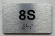 APT# 8S SILVER Ada Sign