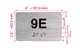 APT# 9E SILVER Hpd Sign