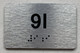 APT# 9I SILVER Safety Sign