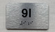 APT# 9I SILVER Ada Sign