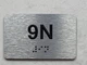 APT# 9N SILVER Ada Sign