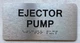 Ejector Pump Hpd Sign