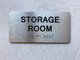 STORAGE ROOM Compliance Sign