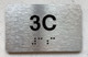APT# 3C Braille Sign