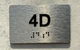 APT# 2F Safety Sign