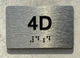 APT# 2F Ada Sign