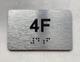 APT# 4F Ada Sign