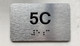 APT# 5C Braille Sign
