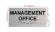 The Management Office with Raised Letters & Grade 2 Hpd Sign