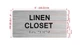 Linen Closet Hpd Sign