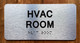 The Hvac Room Braille Sign