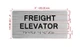 The Freight Elevator Hpd Sign