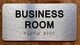 The Business Room Braille Sign