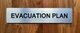 Evacuation Plan Ada Sign