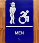 Men Accessible Ada Sign