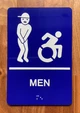 Men Accessible Compliance Sign
