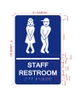 Staff Restroom Hpd Sign