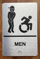 Men Accessible Safety Sign