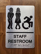 Staff Restroom Accessible Compliance Sign