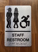 Staff Restroom Accessible Safety Sign