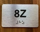 Apartment Number 8Z Ada Sign