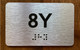 Apartment Number 8X Ada Sign