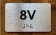 Apartment Number 8V Compliance Sign