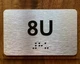 Apartment Number 8U Ada Sign